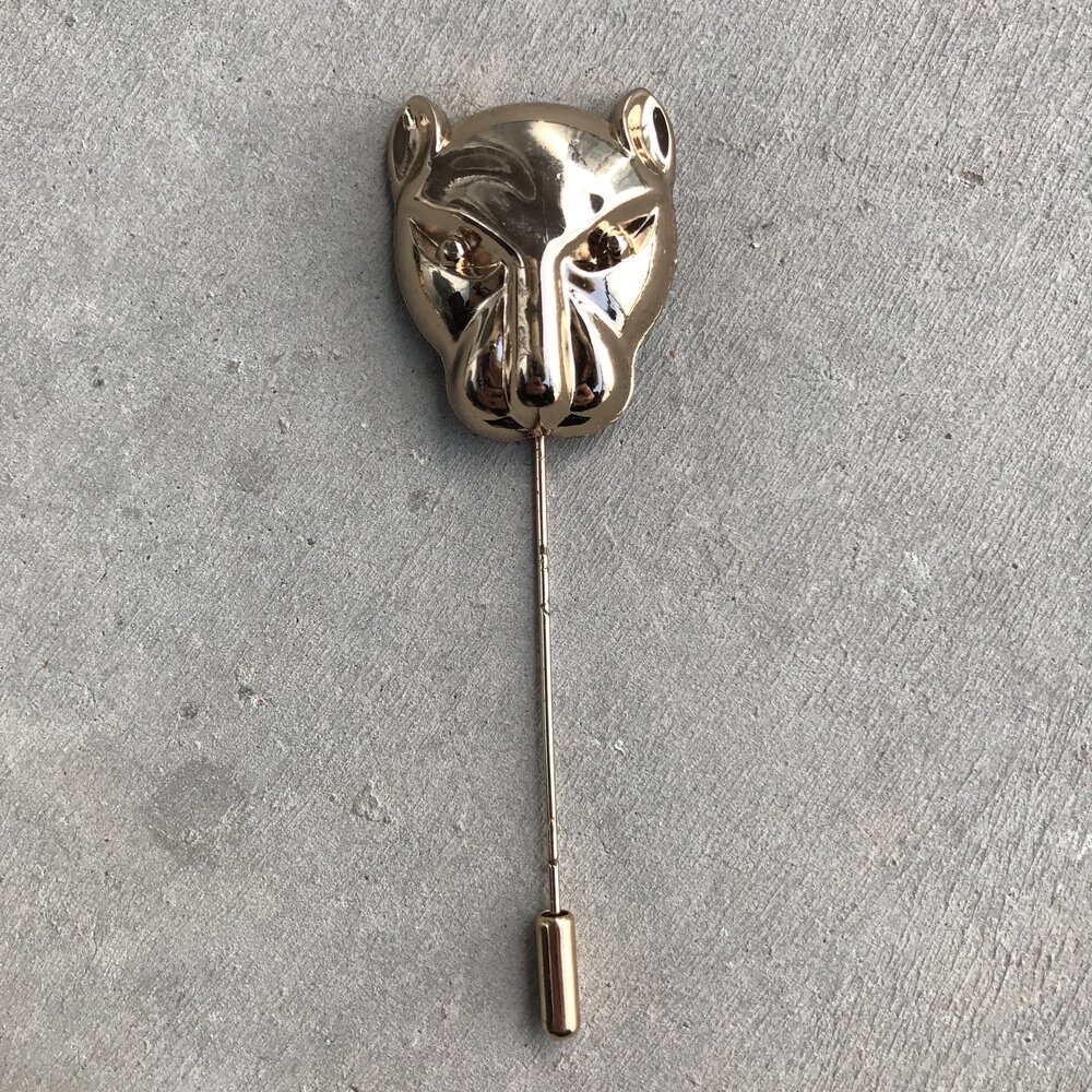 Chrome Jaguar Lapel Pin DALLA